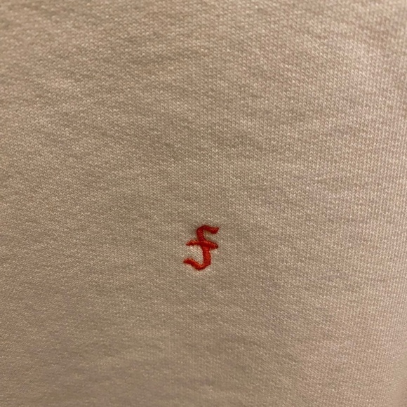 Frame Off White Slim Fit Crewneck Sweatshirt With Embroidered " F" Size Small - Picture 5 of 10